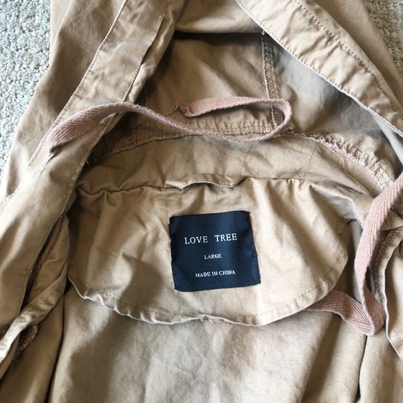 Light Tan Jacket with cinched waist - Picture 5 of 5
